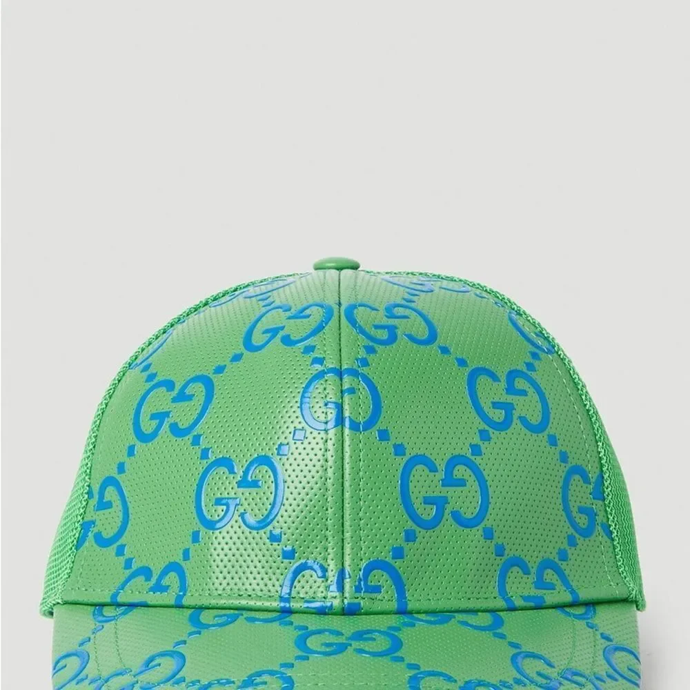 Brand new with box Gucci - GG Embossed Baseball Cap in Green size xl 60cm unisex